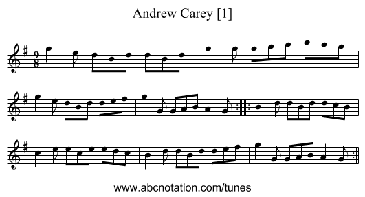 Andrew Carey [1] - staff notation
