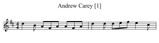 Andrew Carey [1] - staff notation