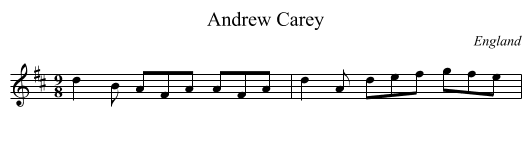 Andrew Carey - staff notation