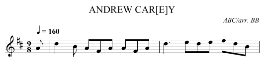 ANDREW CAR[E]Y - staff notation