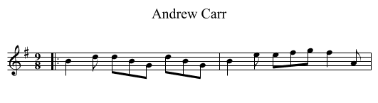 Andrew Carr - staff notation