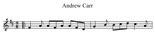 Andrew Carr - staff notation
