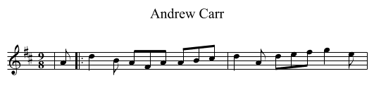 Andrew Carr - staff notation