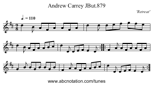 Andrew Carrey JBut.879 - staff notation