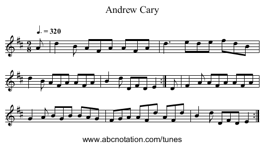 Andrew Cary - staff notation