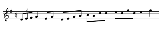 Andrew Jackson - staff notation