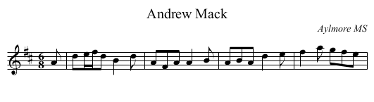 Andrew Mack - staff notation