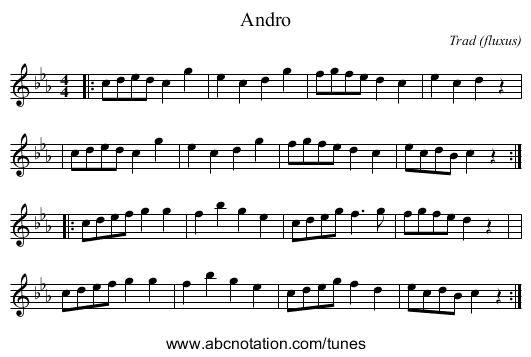 Andro - staff notation