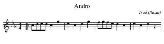 Andro - staff notation