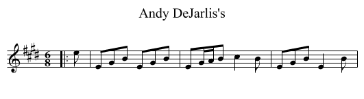Andy DeJarlis's - staff notation