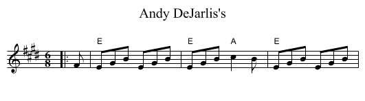 Andy DeJarlis's - staff notation