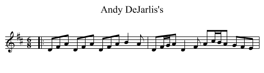 Andy DeJarlis's - staff notation