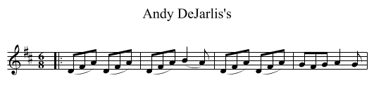 Andy DeJarlis's - staff notation