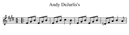 Andy DeJarlis's - staff notation