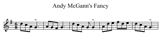 Andy McGann's Fancy - staff notation