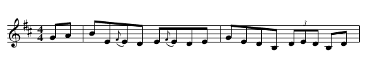 Andy McGann's No. 42 Bunratty - staff notation