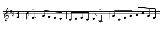 Andy McGann's No2 - staff notation