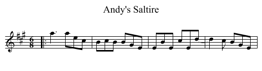 Andy's Saltire - staff notation
