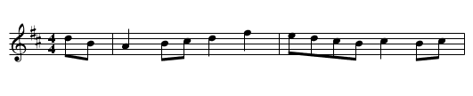 Ane Scottis Dance - staff notation