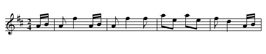Angelina Quadrille Figure 1 - staff notation