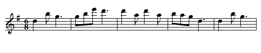 Angelina Quadrille Figure 3 - staff notation