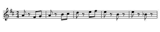 Angelina Quadrille Figure 5 - staff notation