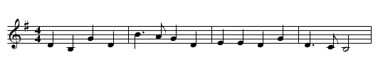 Angels, from the Realms of Glory - staff notation