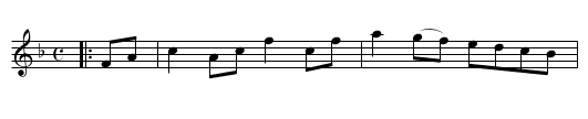 Anglais efter Jöns Persson - staff notation