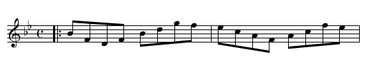Anglais efter Jöns Persson - staff notation