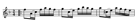Anglais efter Jöns Persson - staff notation