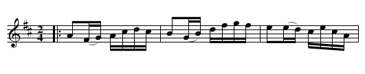 Anglais efter Jöns Persson - staff notation