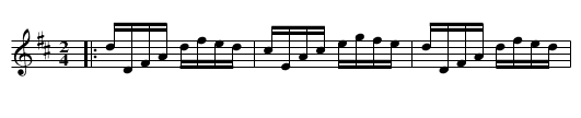 Anglais efter Per Nilsson Dahlberg - staff notation