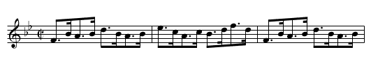 Anglais ur Vetlandasamlingen - staff notation