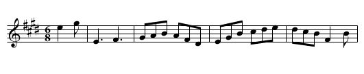 Anglaise. EHo.096, La - staff notation