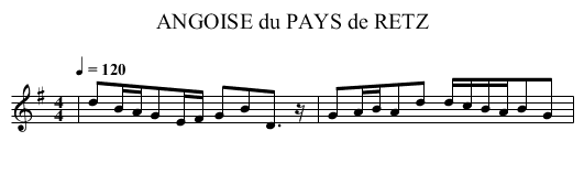 ANGOISE du PAYS de RETZ - staff notation