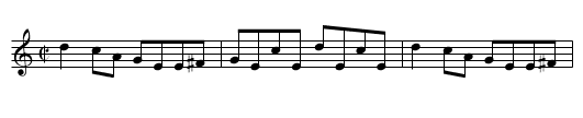 Angry Carpenter, The - staff notation