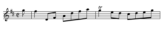 Angus Chisholm's Style - staff notation