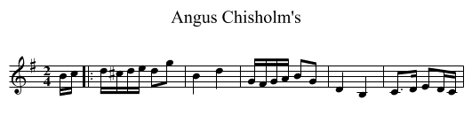 Angus Chisholm's - staff notation