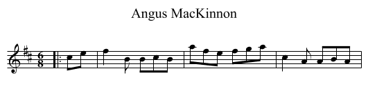 Angus MacKinnon - staff notation