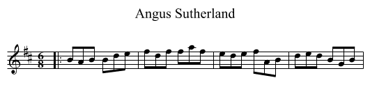 Angus Sutherland - staff notation