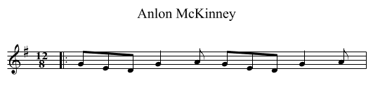 Anlon McKinney - staff notation