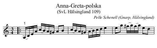 Anna-Greta-polska - staff notation