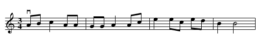 Anna-Lena - staff notation