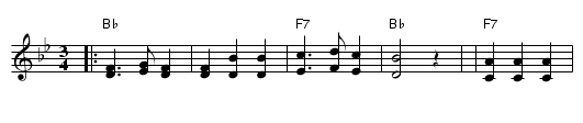 &Auml;nnchen von Tharau - staff notation