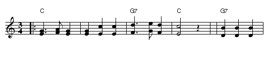 &Auml;nnchen von Tharau - staff notation