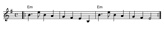 Anne Drove - staff notation