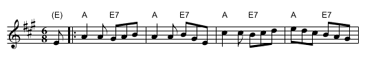 Anne Frazer MacKenzie - staff notation