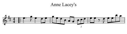 Anne Lacey's - staff notation