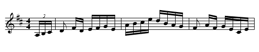Anne's Favorite - staff notation