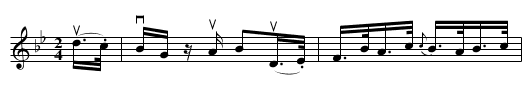 ANNIE HUGHES' -- JIG - staff notation